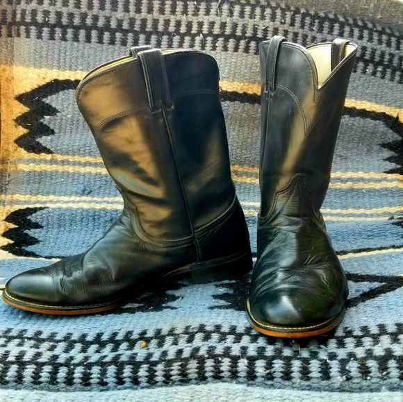 Mens ROPERS BLACK Laredo 10 EE - Picture 2 of 10